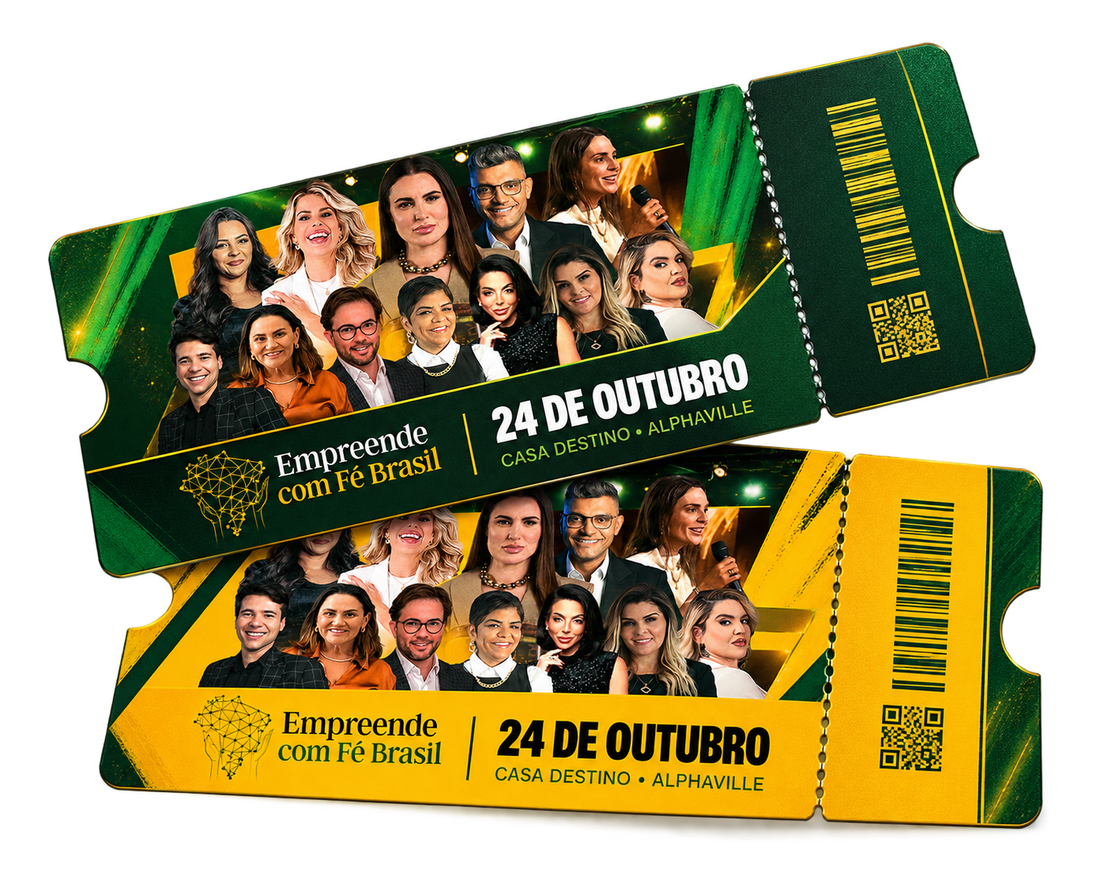 Dois ingressos do Empreende com Fé Brasil